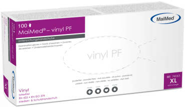 Vinylhandschuhe MaiMed Vinyl PF, 100 Stück